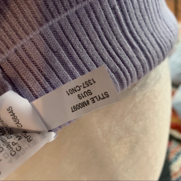 NWT J. Crew Square Neck Puff Sleeve Ribbed Sweater - Picture 7 of 7